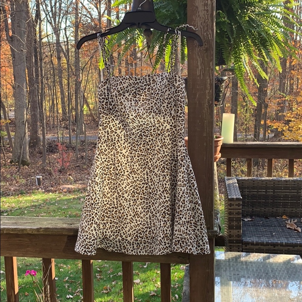 Princess Polly Cliff Leopard Mini Dress